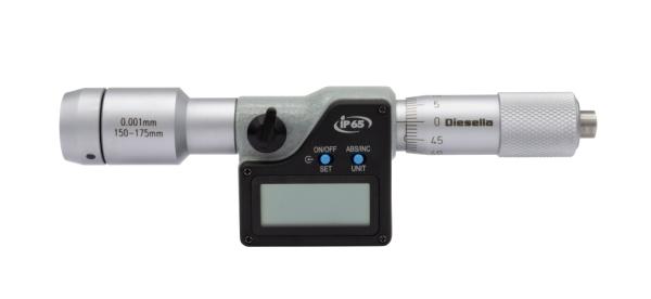 IP65 Digital Inside Micrometer 150-1500x0,001 mm with interchangeable extenders